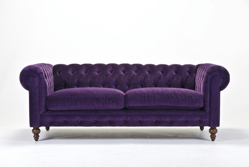 Chesterfield Design Luxus Polster Sofa Couch Sitz Garnitur Leder Textil Neu #132