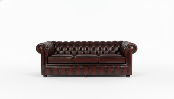 Chesterfield Design Luxus Polster Sofa Couch Sitz Garnitur Leder Textil Neu #112