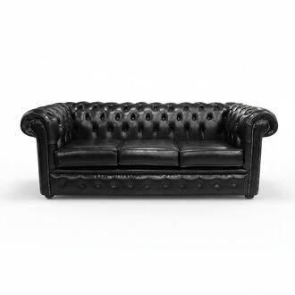 Chesterfield Design Luxus Polster Sofa Couch Sitz Garnitur Leder 3+3