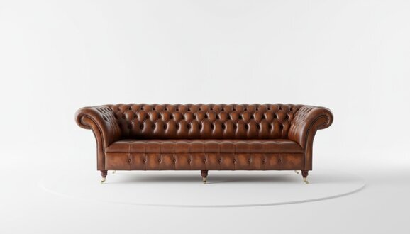 Chesterfield Design Luxus Polster Sofa Couch Sitz Garnitur Leder Textil