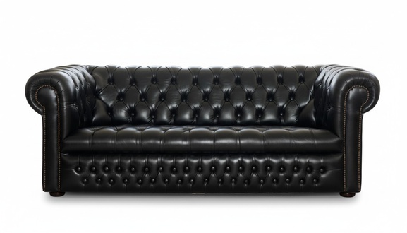 Chesterfield design luxus Sofa Polster couch garnitur Leder textil 3 Sitzer 106