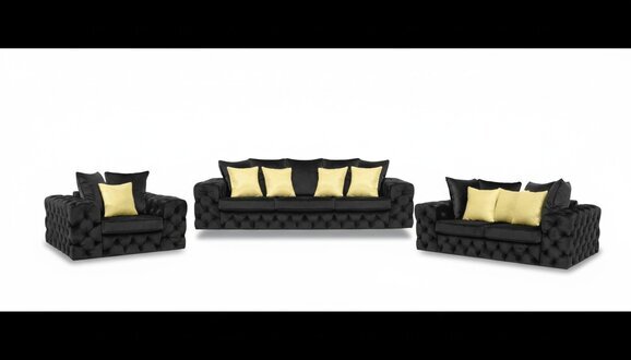 Chesterfield Design Wohnzimmer Sofagarnitur Möbel Couch 321 Sitzer