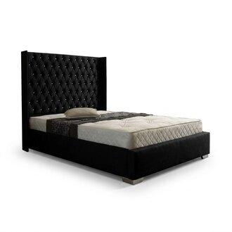 Chesterfield Designer Bett Schlafzimmer Textil Leder Polster 140/160/180/200 cm