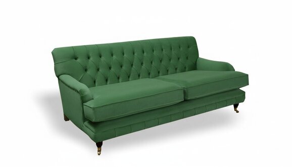 Chesterfield Designer Möbel Hochwertige Dreisitzer Couch Polster Stoff