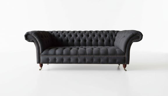 Chesterfield Dreisitzer Sofa 3 Sitzer Couch Polster Couchen Design Textil