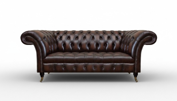 Chesterfield Dreisitzer Sofa Couch Polstermöbel Einrichtung Wohnzimmer Neu