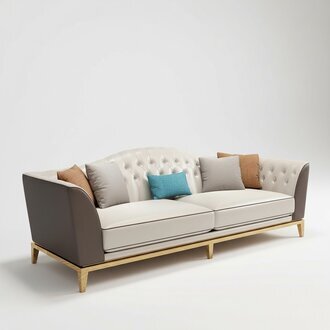 Chesterfield Edelstahl Leder Couch Polster Garnitur Sofa Wohnzimmer