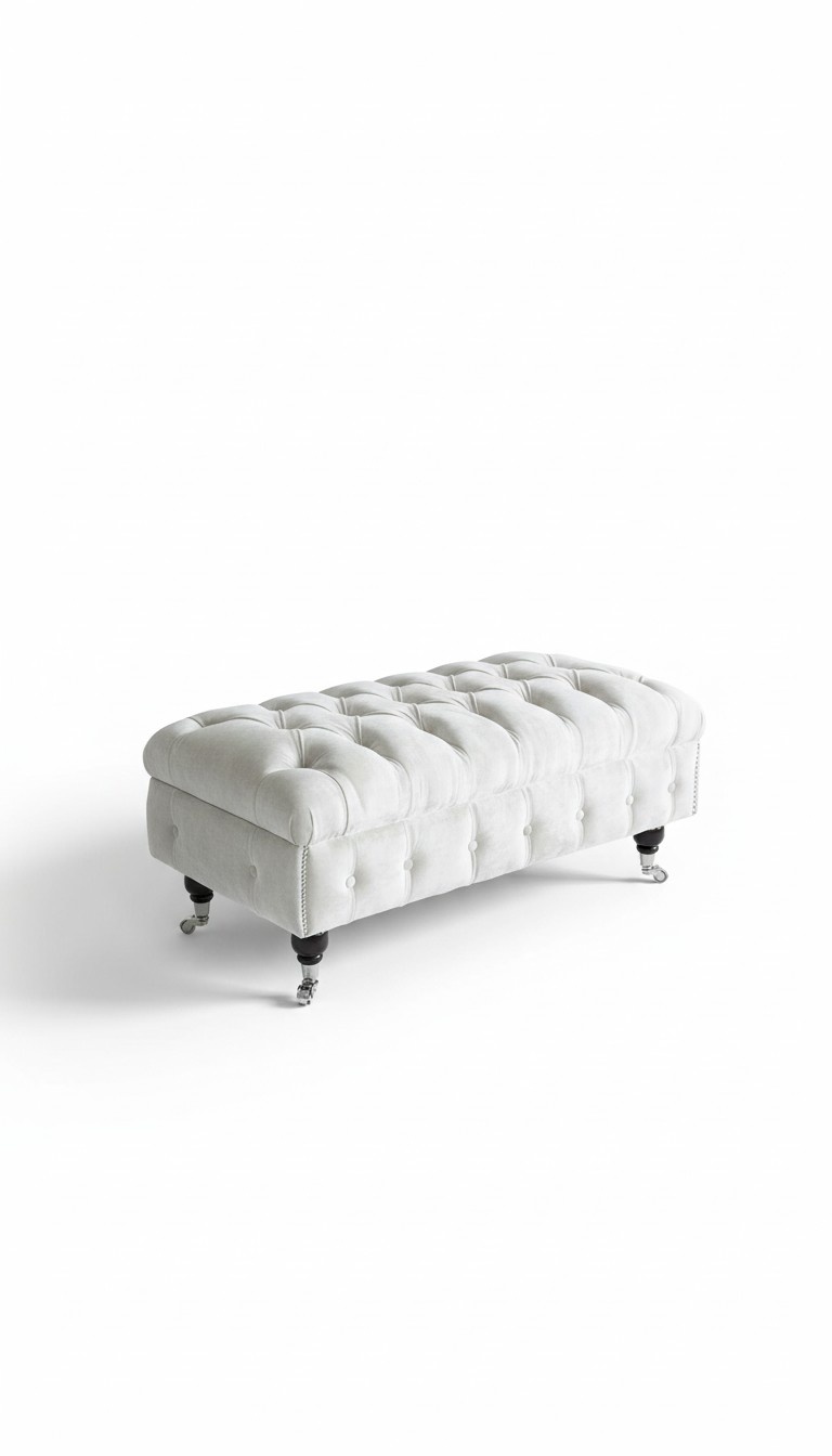 Chesterfield Fußhocker Ottomane Hocker Klassisch Relax Sessel Bank
