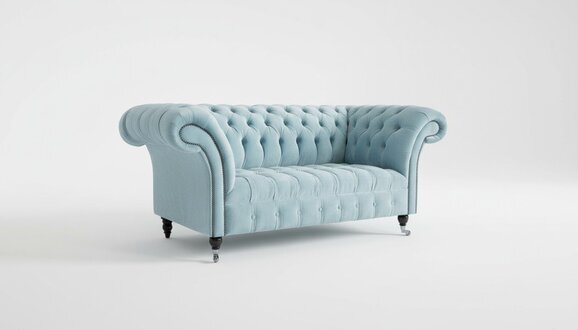 Chesterfield Leder Couch Sofa 2 Sitzer Polster Sofas Design Luxus Sofas