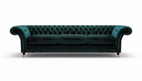 Chesterfield Möbel Wohnzimmer Sofa Couch Dreisitze Einrichtung Polstermöbel