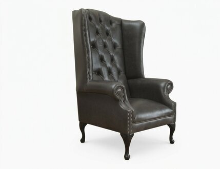 Chesterfield Ohrensessel Einsitzer Couch Sofa Relax Polster Samt Leder
