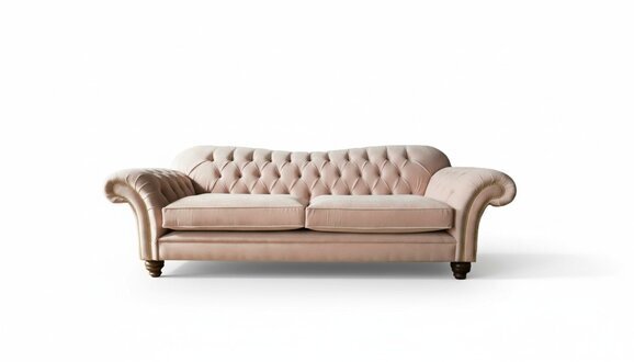 Chesterfield Pink Stoff Wohnzimmer Design Couchen Polster Sofa Sofas
