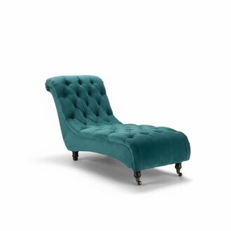 Chesterfield Samt Chaise Lounge Designer Sofa Club Liege Textil Stoff