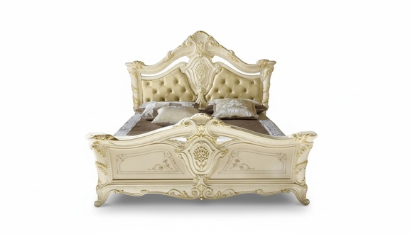 Chesterfield Schlafzimmer Barock Möbel Textil Klassisch Bett Luxus