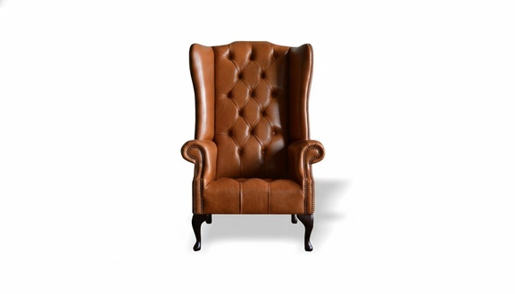 Chesterfield Sessel Leder Ohrensessel Einsitzer Möbel Wohnzimmer Moder