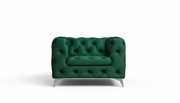 Chesterfield Sessel Luxus Einsitzer Chesterfield Polster Sofa Lounge Club Samt