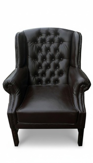 Chesterfield Sessel Ohrensessel Fernsehsessel Couch Relax Leder Sofa Sitzer C.15