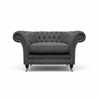 Chesterfield Sessel Polstermöbel Luxus Textil Möbel Wohnzimmer Chesterfield
