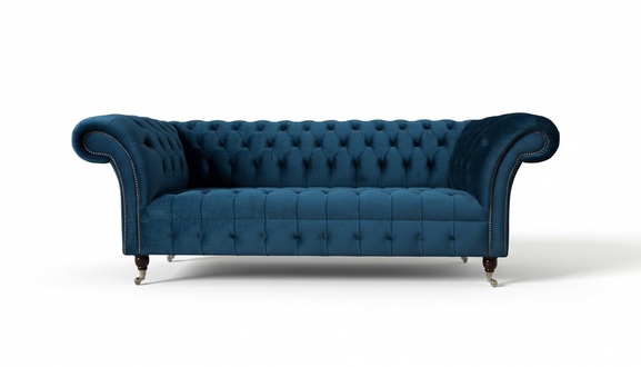 Chesterfield Sofa 3 Sitzer Polster Sofas Couchen Luxus Stoff Design