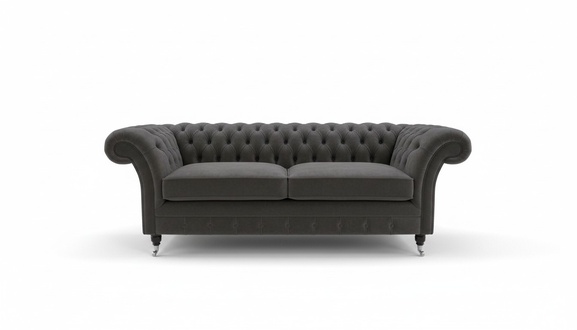 Chesterfield Sofa 3 Sitzer Stoff Couch Polster Sitz Sofas Textil Dreisitzer Neu