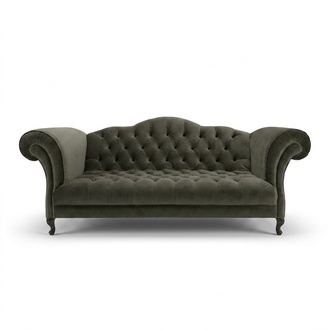 Chesterfield Sofa 3 SITZER Polster Designer Couchen Sofas Garnitur SLIII Sofa №1