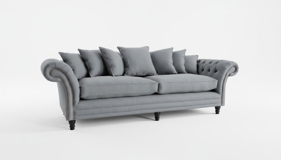 Chesterfield Sofa 3 SITZER Polster Designer Couchen Sofas Garnitur Neu 2016-056