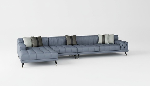 Chesterfield Sofa Couch Polster Luxus Möbel Design Ecksofa Leder