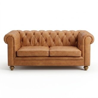 Chesterfield Sofa Couch Polster Stoff Leder Deko Couchen Garnitur Polster