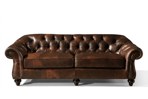 Chesterfield Sofa Couch Polster Stoff Leder Couchen Polster Garnitur