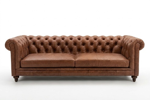 Chesterfield Sofa Couch Polster Stoff Leder Deko Garnitur Couchen Polster