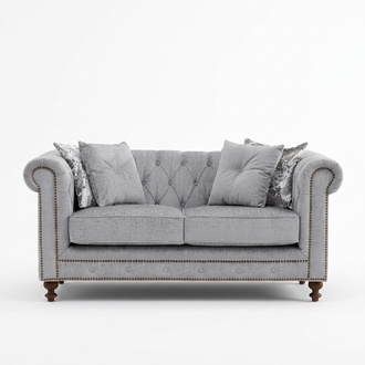 Chesterfield Sofa Deko Couch Polster Stoff Leder Couchen Polster Garnitur