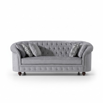 Chesterfield Sofa Couch Polster Stoff Couchen Polster Garnitur 3 Sitzers Sofa
