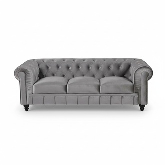 Chesterfield Sofa Couch Polster Stoff Leder Couchen Polster Deko Garnitur