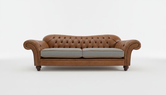 Chesterfield Sofa Design Luxus Leder Polster Couch Klassische Sofa
