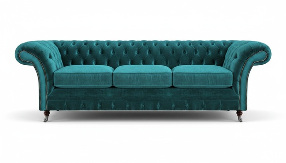 Chesterfield Sofa Dreisitzer Couch Polstermöbel Wohnzimmer Neu Möbel