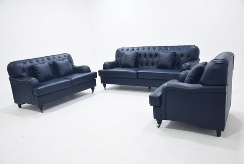Chesterfield Sofa Leder Sofagarnituren Elegant Luxus Wohnzimmer Modern Design