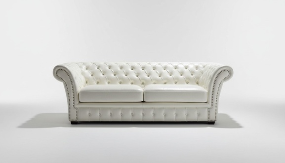 Chesterfield Sofa Luxus Dreisitzer Sofas Wohnzimmer Couchen Weiß