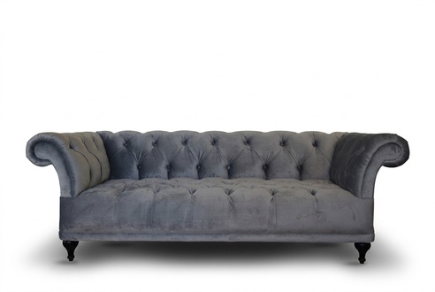 Chesterfield Sofa Polster Designer Couchen Sofas Garnitur Textil Stoff Textil 11
