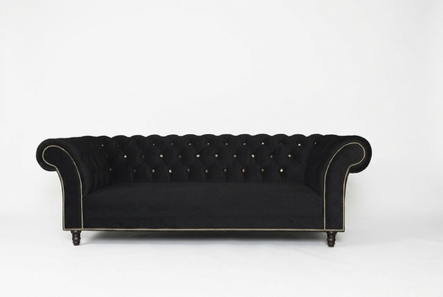 Chesterfield Sofa Polster Designer Couchen Sofas Garnitur Textil Stoff Textil 29