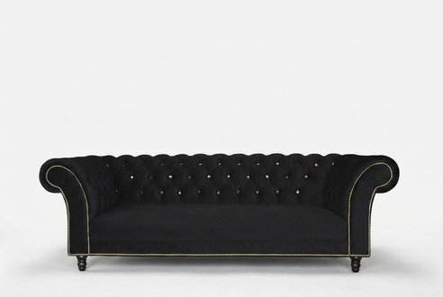 Chesterfield Sofa Polster Designer Couchen Sofas Garnitur Textil Stoff Textil 28