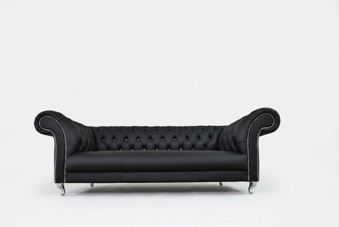 Chesterfield Sofa Polster Designer Couchen Sofas Garnitur Textil Stoff Textil 23