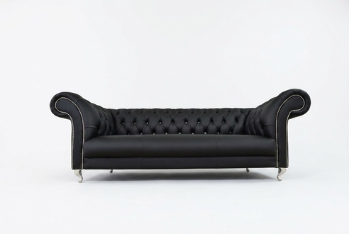 Chesterfield Sofa Polster Designer Couchen Sofas Garnitur Textil Stoff Textil 22