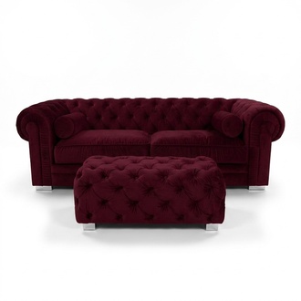 Chesterfield Sofa Polster Designer Couchen Sofas Garnitur Couch SLIII Sofa №30