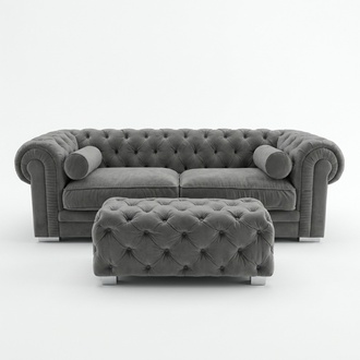 Chesterfield Sofa Polster Designer Couchen Sofas Garnitur Couch SLIII Sofa №32