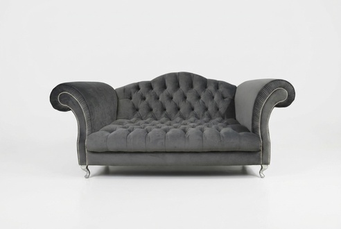 Chesterfield Sofa Polster Designer Couchen Sofas Garnitur Textil Stoff Textil 26