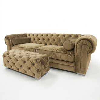 Chesterfield Sofa Polster Designer Couchen Sofas Garnitur Couch SLIII Sofa №40
