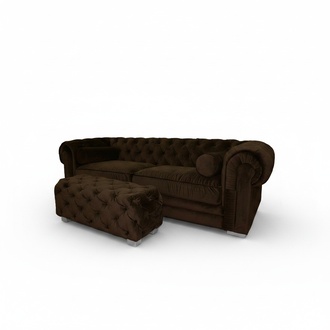Chesterfield Sofa Polster Designer Couchen Sofas Garnitur Couch SLIII Sofa №35
