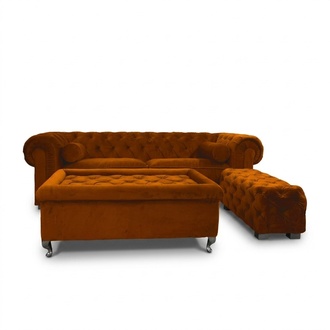Chesterfield Sofa Polster Designer Couchen Sofas Garnitur Couch SLIII Sofa №26