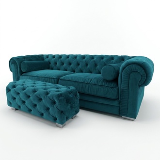 Chesterfield Sofa Polster Designer Couchen Sofas Garnitur Couch SLIII Sofa №34