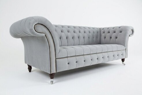 Chesterfield Sofa Set 3+2 Sitzer Samt Velour Garnitur Design Farbwahl Garnituren
